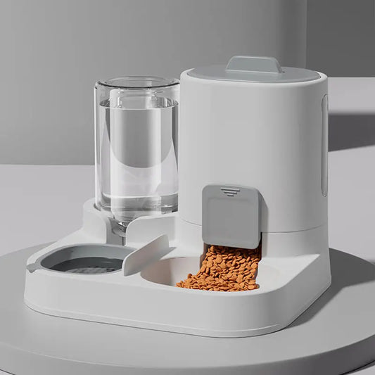 Automated Gravity-Fed Cat Water Dispenser & Feeder