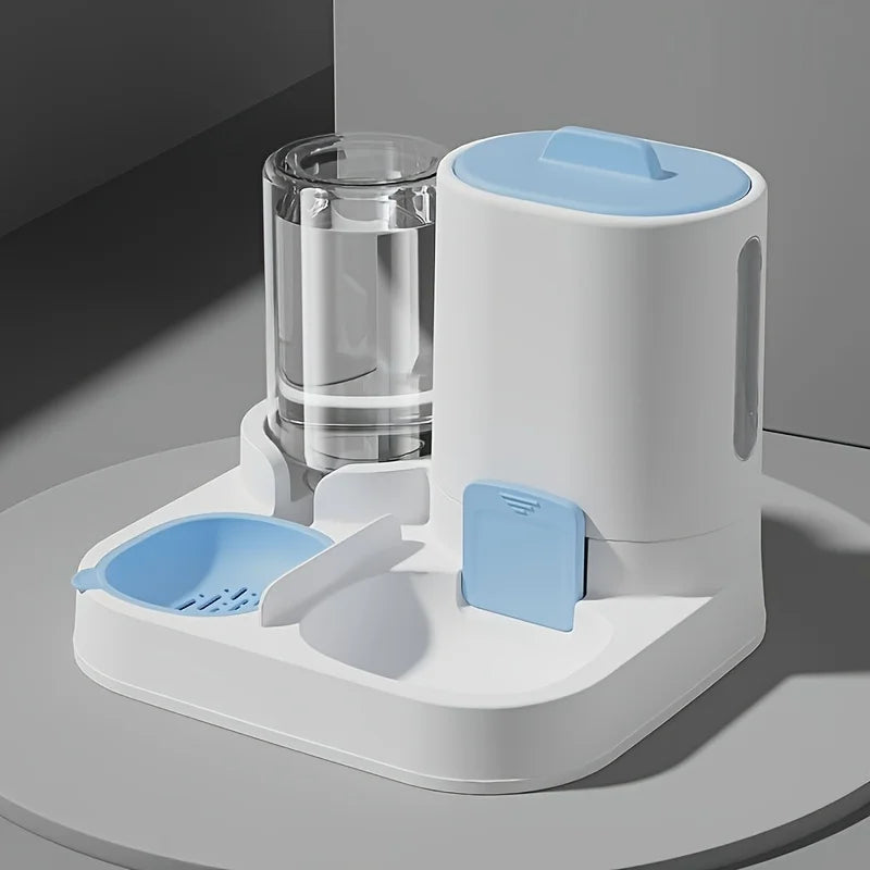 Automated Gravity-Fed Cat Water Dispenser & Feeder