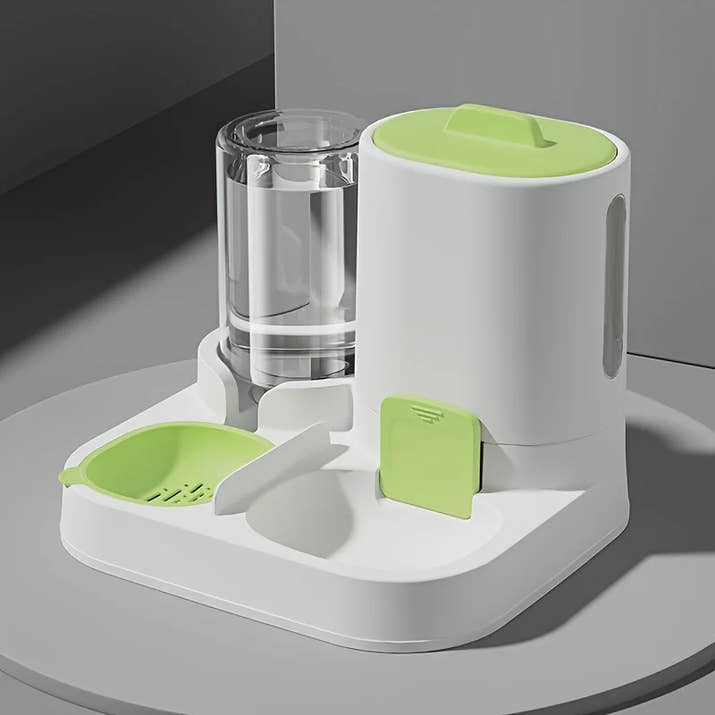 Automated Gravity-Fed Cat Water Dispenser & Feeder